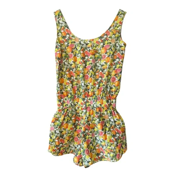 Stella McCartney Citrus Print Romper Sz M - Picture 5 of 7